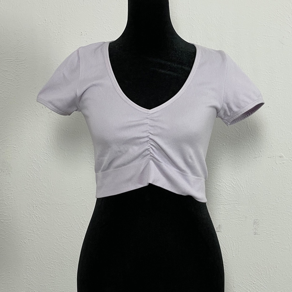 Lilac Cropped Top